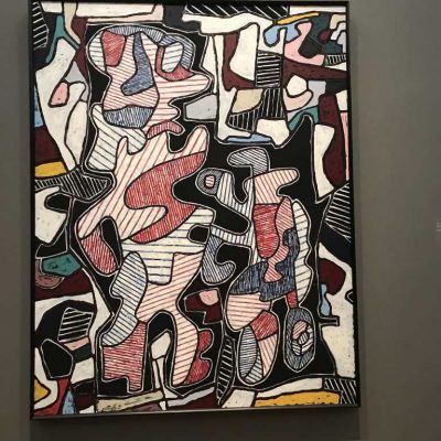 Jean Dubuffet painting from his art Exhibition at the Stedelijk in Amsterdam